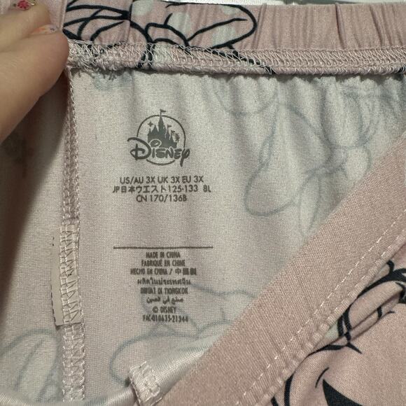 Disney Parks Pink Minnie Mouse Pajama Set Plus Size 3X - Picture 8 of 9
